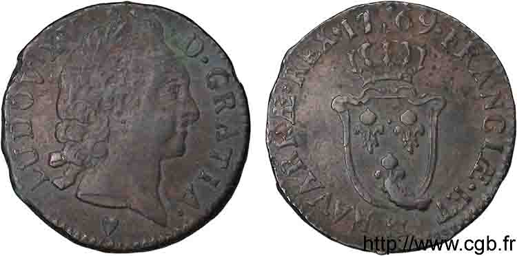 LOUIS XV DIT LE BIEN AIMÉ Sol d&nbsp;Aix 1769 Aix-en-Provence TTB