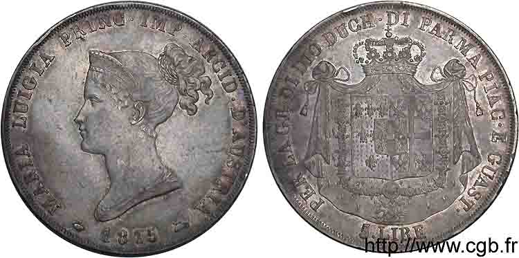 5 lires 1815  Milan VG.2387  BB 