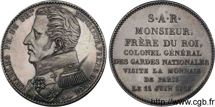 Monnaie de visite, module de 5 francs 1818  VG.2508  SC 