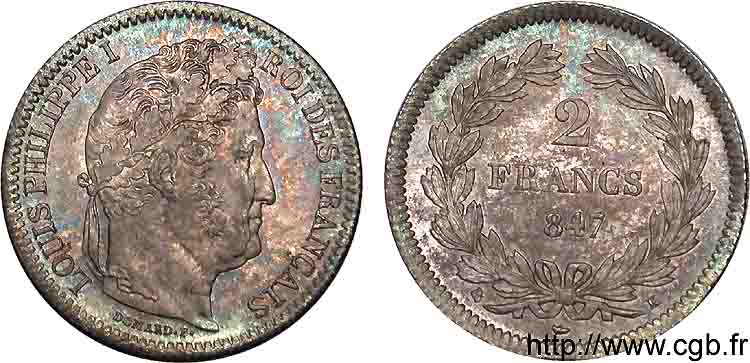 2 francs Louis-Philippe 1847 Bordeaux F.260/114 SC 