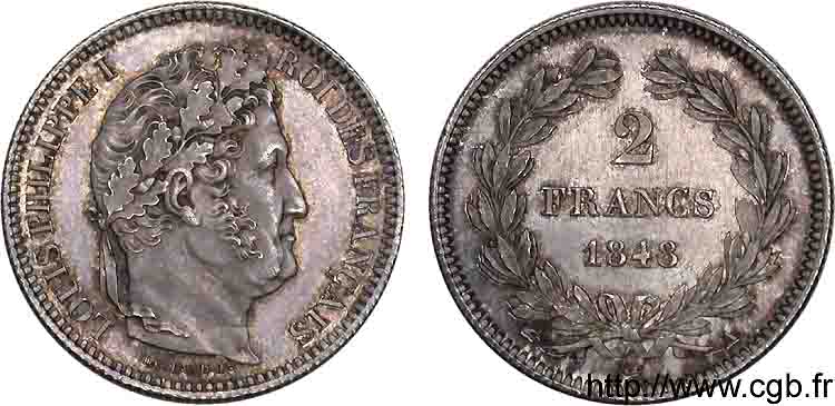 2 francs Louis-Philippe 1848 Paris F.260/115 MS 