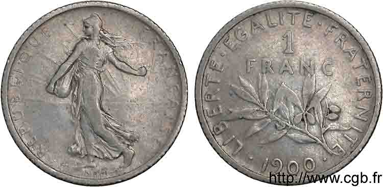 1 franc Semeuse 1900  F.217/4 TTB 