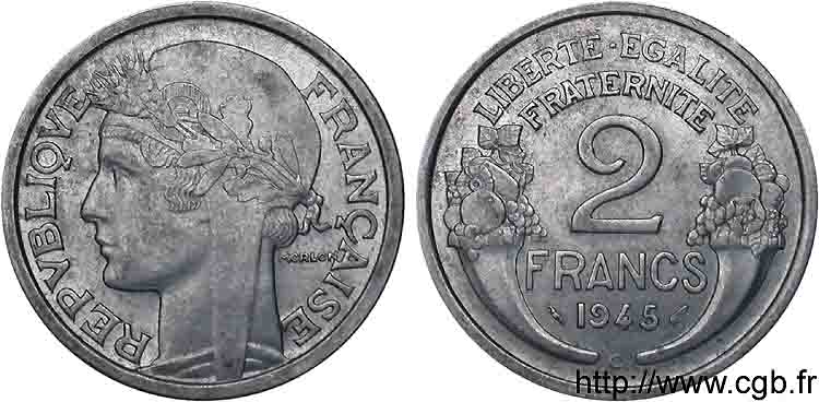 2 francs Morlon 1945 Castelsarrasin F.269/7 SPL 