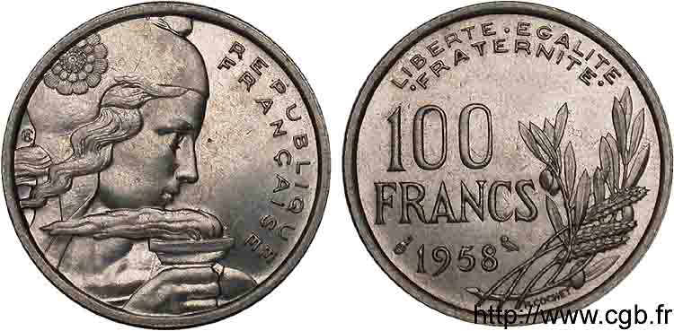 100 francs Cochet 1958 Paris F.450/13 SPL 