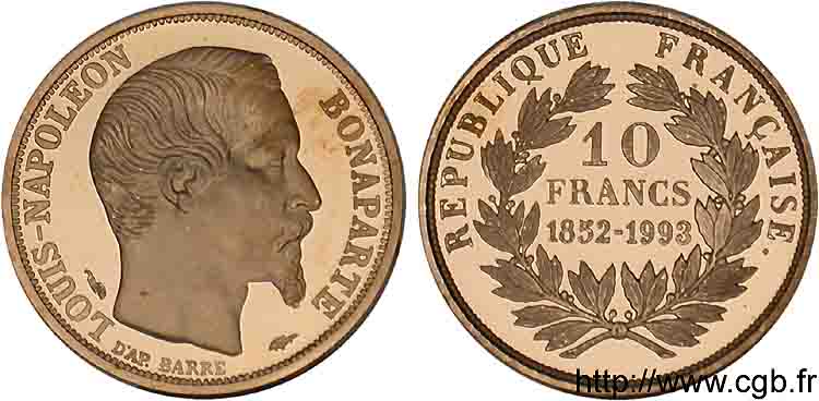 Pseudo-monnaie de 10 francs Louis-Napoléon n.d. Paris  FDC 