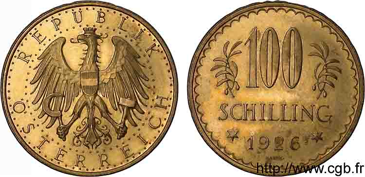AUTRICHE - RÉPUBLIQUE 100 schillings 1927 Vienne MS 