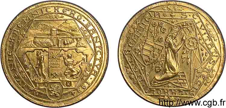 TCHÉCOSLOVAQUIE - RÉPUBLIQUE 1 dukat ou ducat d or 1934 Prague MS 