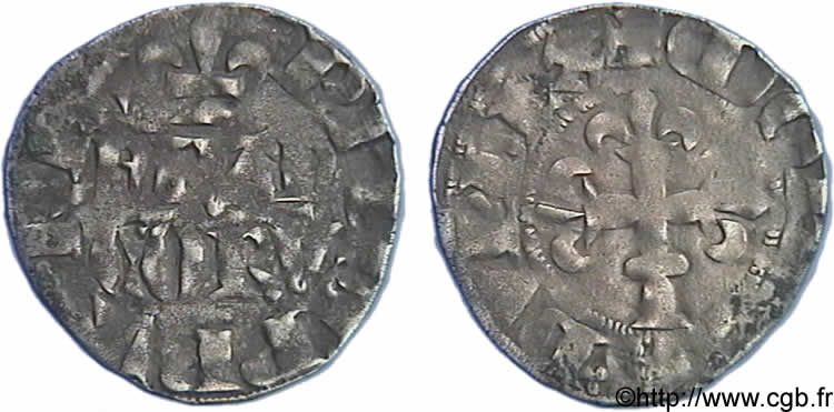 FILIPPO VI OF VALOIS Double parisis, 4e type n.d.  XF