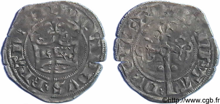 FILIPPO VI OF VALOIS Double tournois, 2e type n.d.  BB