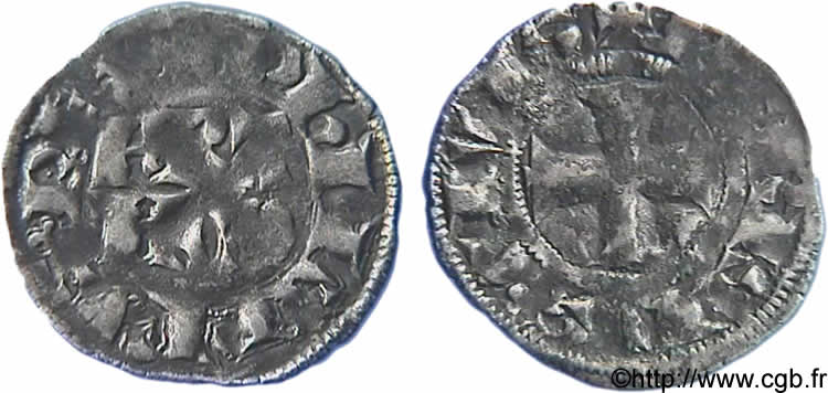 FILIPPO VI OF VALOIS Denier parisis, 2e type n.d.  VF