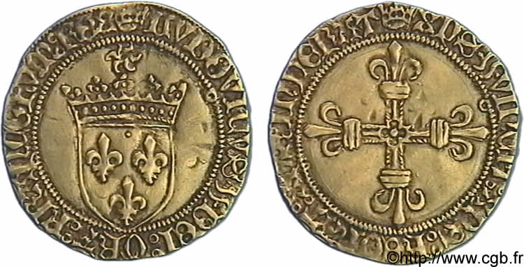 LOUIS XI LE PRUDENT Écu d or au soleil 2/11/1475 Toulouse TTB