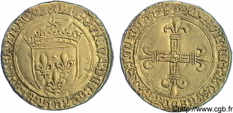 LOUIS XII  Écu d or au soleil 25/04/1498 Saint-André de Villeneuve-lès-Avignon SS