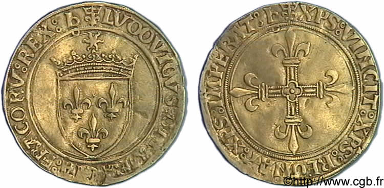 LOUIS XII  Écu d or au soleil 25/04/1498 Bourges BB