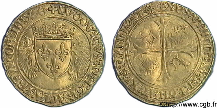 LOUIS XII  Écu d or aux porcs-épics 19/11/1507 Bayonne fVZ