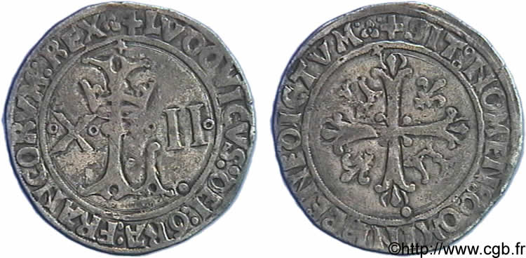 LOUIS XII LE PÈRE DU PEUPLE Dizain Ludovicus 3/02/1512 Lyon TTB