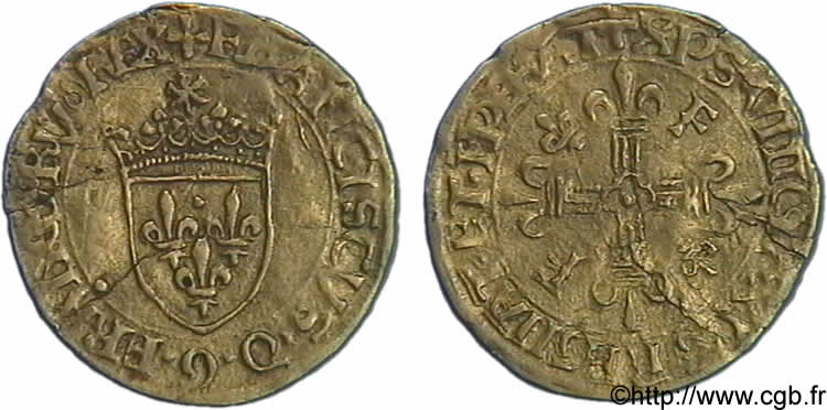 FRANCOIS I Demi-écu d or au soleil, 5e type 21/07/1519 Rouen SS