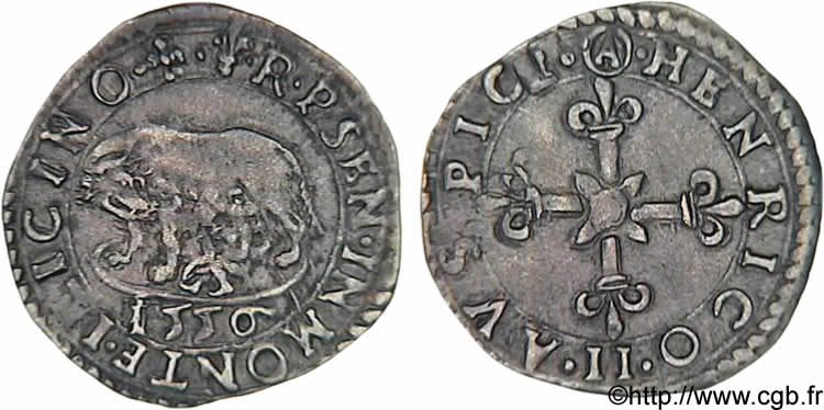 HENRY II Parpaillole 1556 Montalcino XF