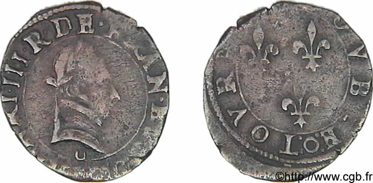 HENRY III Double tournois, type de Bourges n.d. Bourges MBC