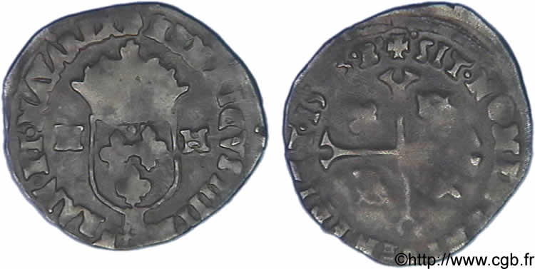 HENRI IV LE GRAND Douzain aux deux H, 2e type 1593 Montpellier TB