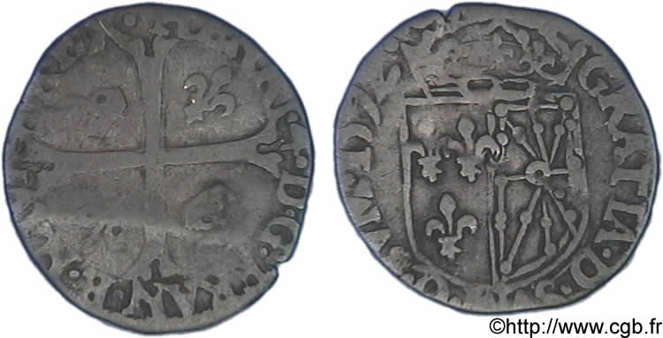 HENRI IV LE GRAND Douzain de Navarre, 2e type 1592 Saint-Palais TB/TB+