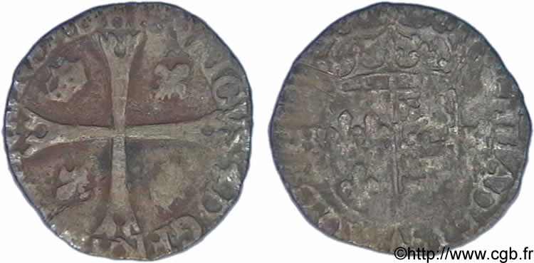 HENRY IV Douzain de Béarn, 1er type n.d. Morlaàs MB