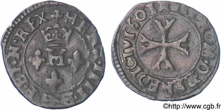 HENRI IV LE GRAND Liard à l H couronnée, 4e type (à la croix échancrée) 1601 Chambéry TTB