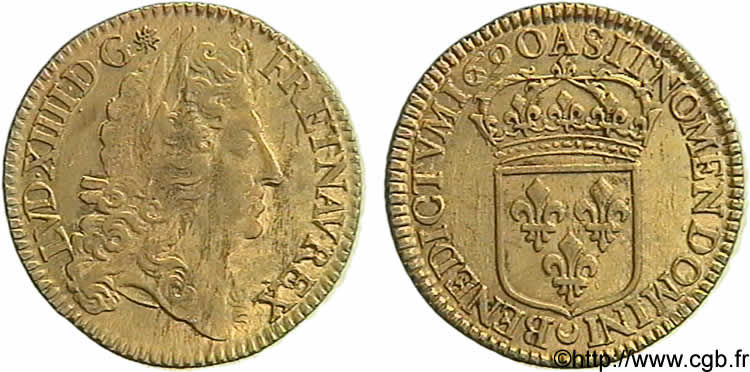 LOUIS XIV  THE SUN KING  Double louis d or à l écu 1690  Paris q.SPL