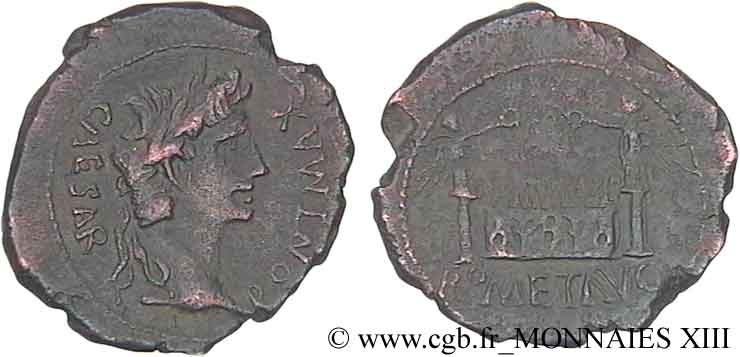 AUGUSTE As, (MB, Æ 27) TTB/TB+