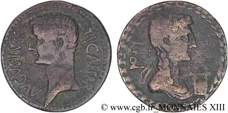 TIBERIO Moyen Bronze, (MB, Æ 28) q.BB
