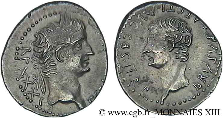 TIBERIUS and DRUSUS Drachme AU