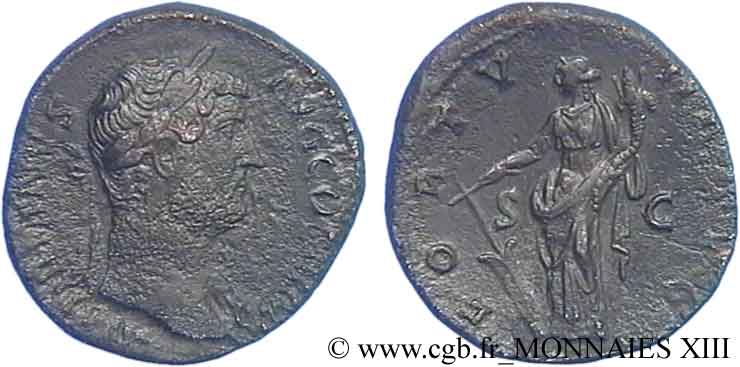 ADRIANO Moyen bronze, dupondius ou as, (MB, Æ 26) BB