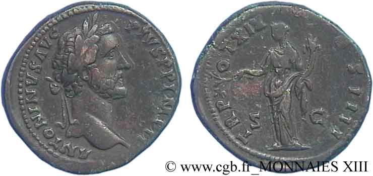 ANTONINUS PIUS Sesterce, (GB, Æ 33) SS