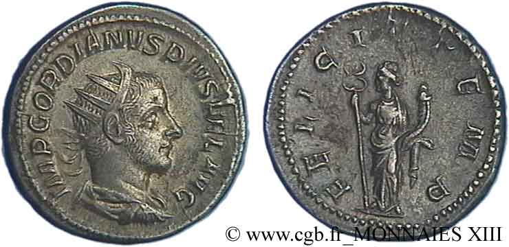 GORDIANO III Antoninien de poids lourd EBC