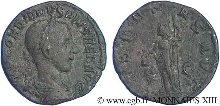 GORDIANO III Sesterce, (GB, Æ 30) XF/VF