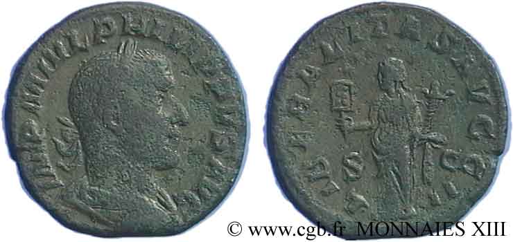 FELIPE I EL ARABE Sesterce, (GB, Æ 29) MBC