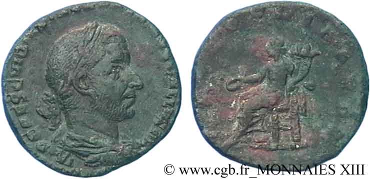 TREBONIANUS GALLUS Sesterce, (GB, Æ 26) SS/fSS