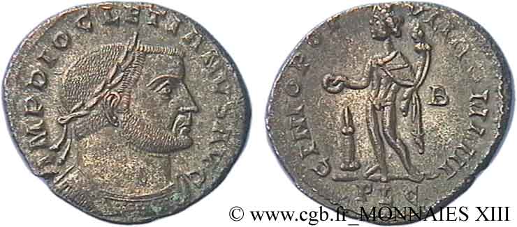 DIOCLETIANUS Follis ou nummus VZ