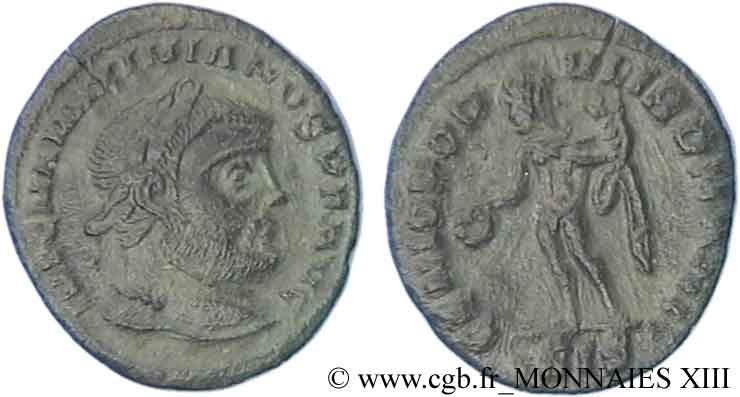 MAXIMIEN HERCULE Quart de follis ou “denier” TTB+