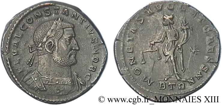 CONSTANTIUS I Follis ou nummus VZ/fVZ