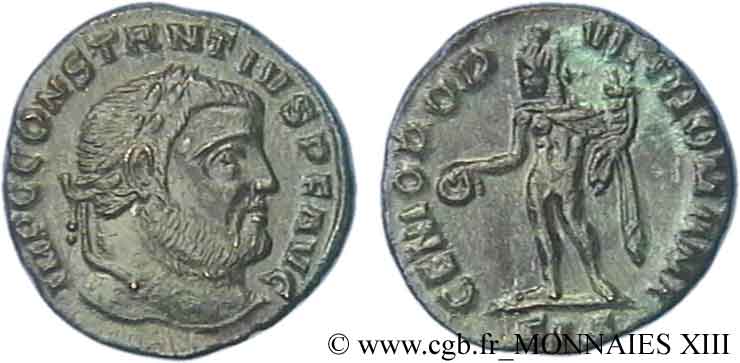 CONSTANTIUS I Quart de follis ou quart de nummus AU