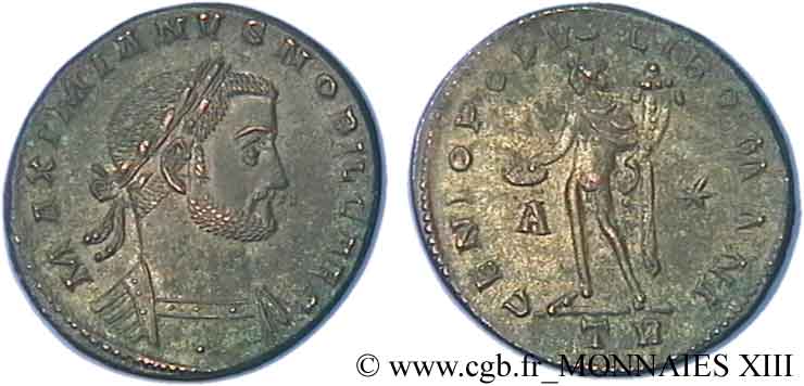 GALERIUS Follis ou nummus AU