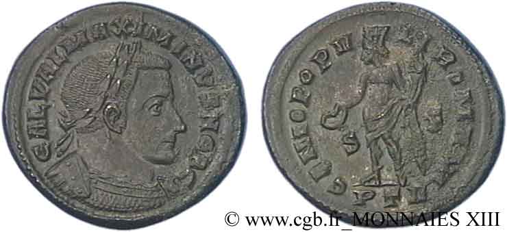 MAXIMINUS II DAIA Follis ou nummus AU