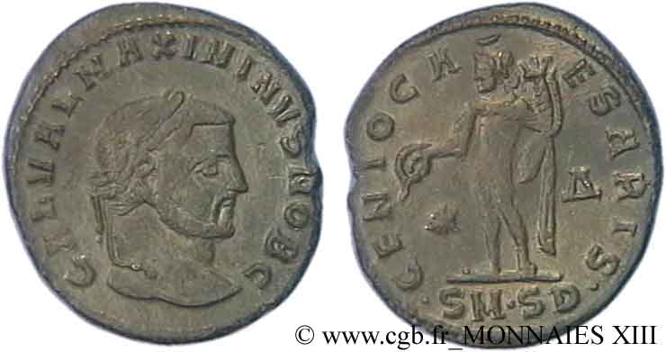 MAXIMINUS II DAIA Follis ou nummus AU