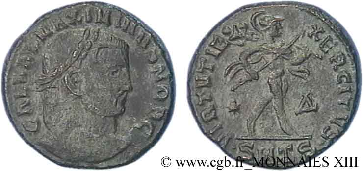 MAXIMINO II DAZA Follis ou nummus MBC+