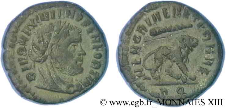 MAXIMIANUS HERCULIUS Demi-follis ou demi-nummus VZ