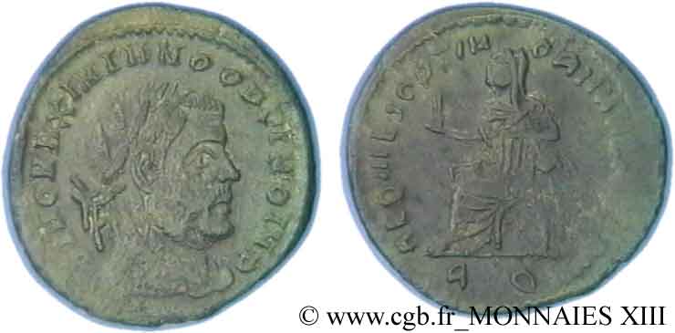 MASSIMIANO ERCOLE Demi-follis ou demi-nummus XF