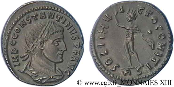 COSTANTINO I IL GRANDE Follis ou nummus MS/AU