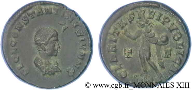 COSTANTINO II Follis ou nummus q.SPL