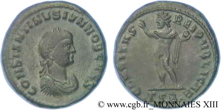 COSTANTINO II Follis ou nummus q.SPL