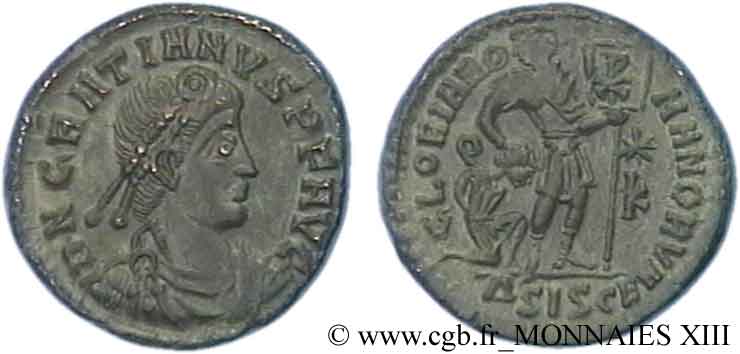 GRATIAN Nummus, (Æ 3) MS